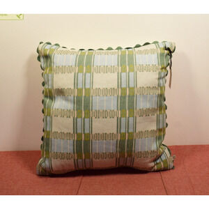 Hearth & Hand with Magnolia 18x18" Modern Plaid with Scallop Trim Throw Pillow*